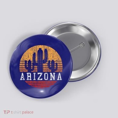 Arizona Cool Gift Gift Vintage Retro Cactus Gift Button