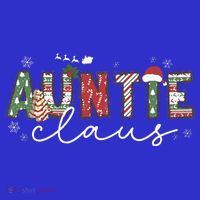 Auntie Claus Groovy Xmas Matching Family Christmas  T-Shirt thumb 7