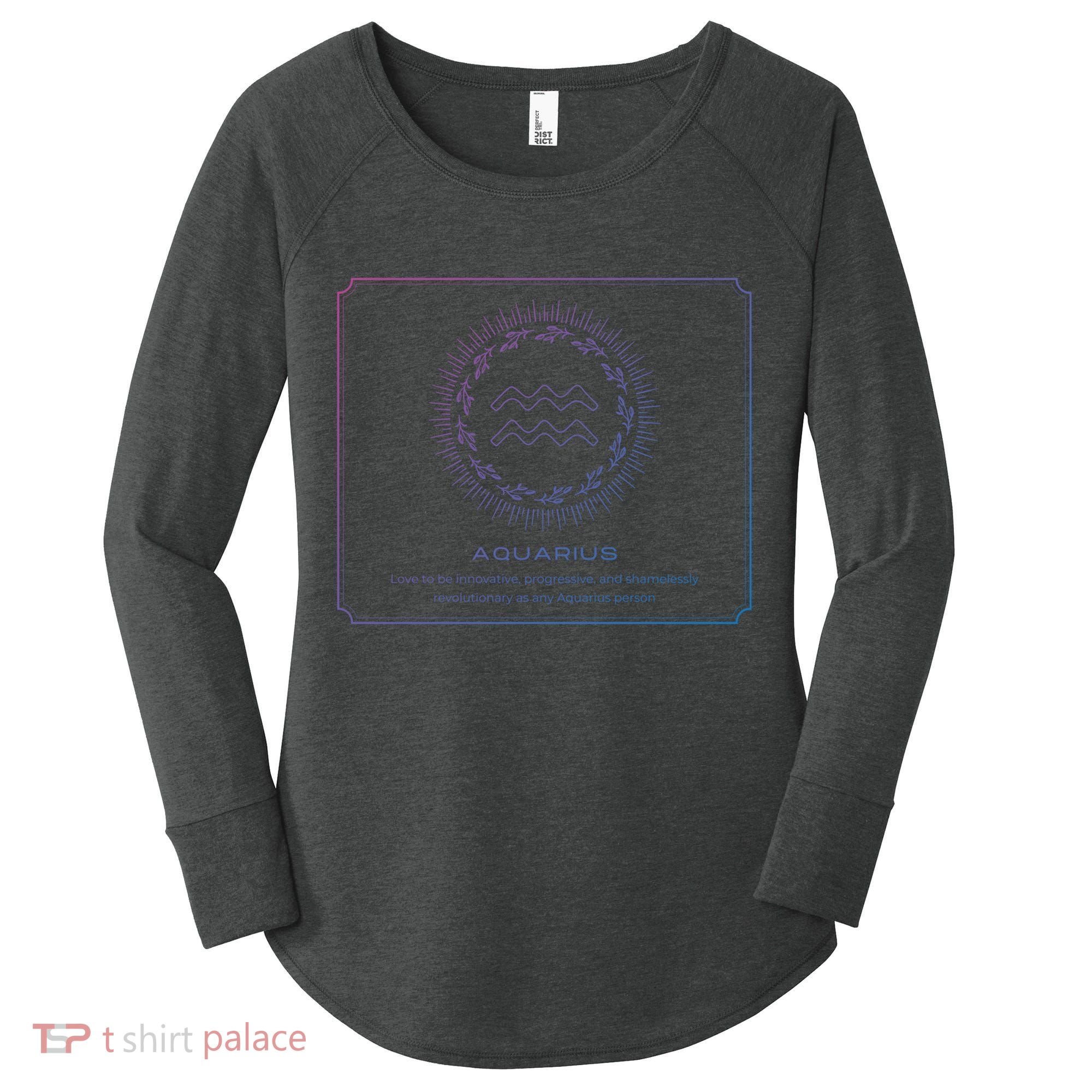 Aquarius Character Gift Women's Perfect Tri Tunic Long Sleeve Shirt