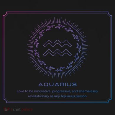 Aquarius Character Gift Flat Bill Trucker Hat