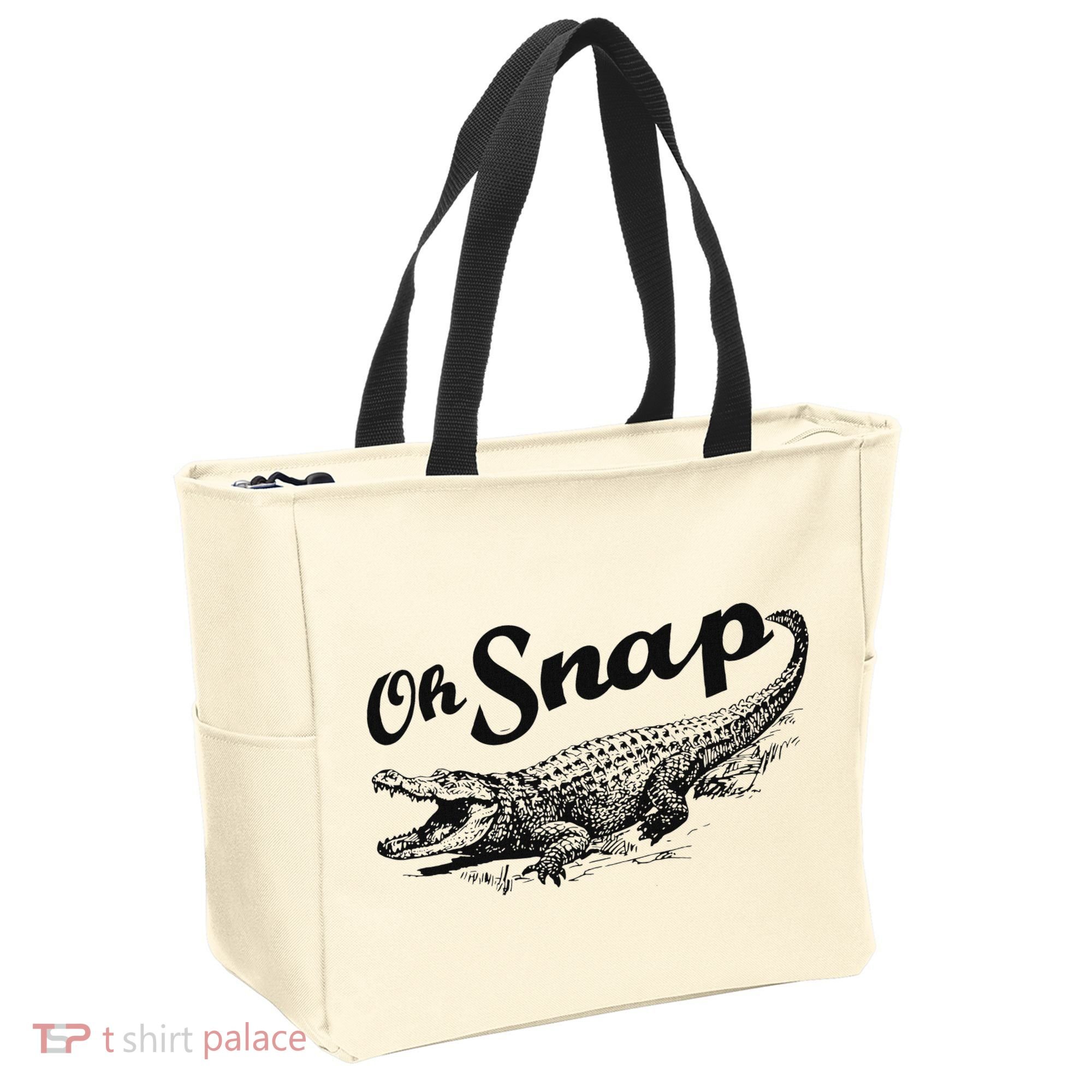 Alligator Crocodile Gator Oh Snap Tote Bag