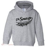 Alligator Crocodile Gator Oh Snap Toddler Hoodie thumb 0