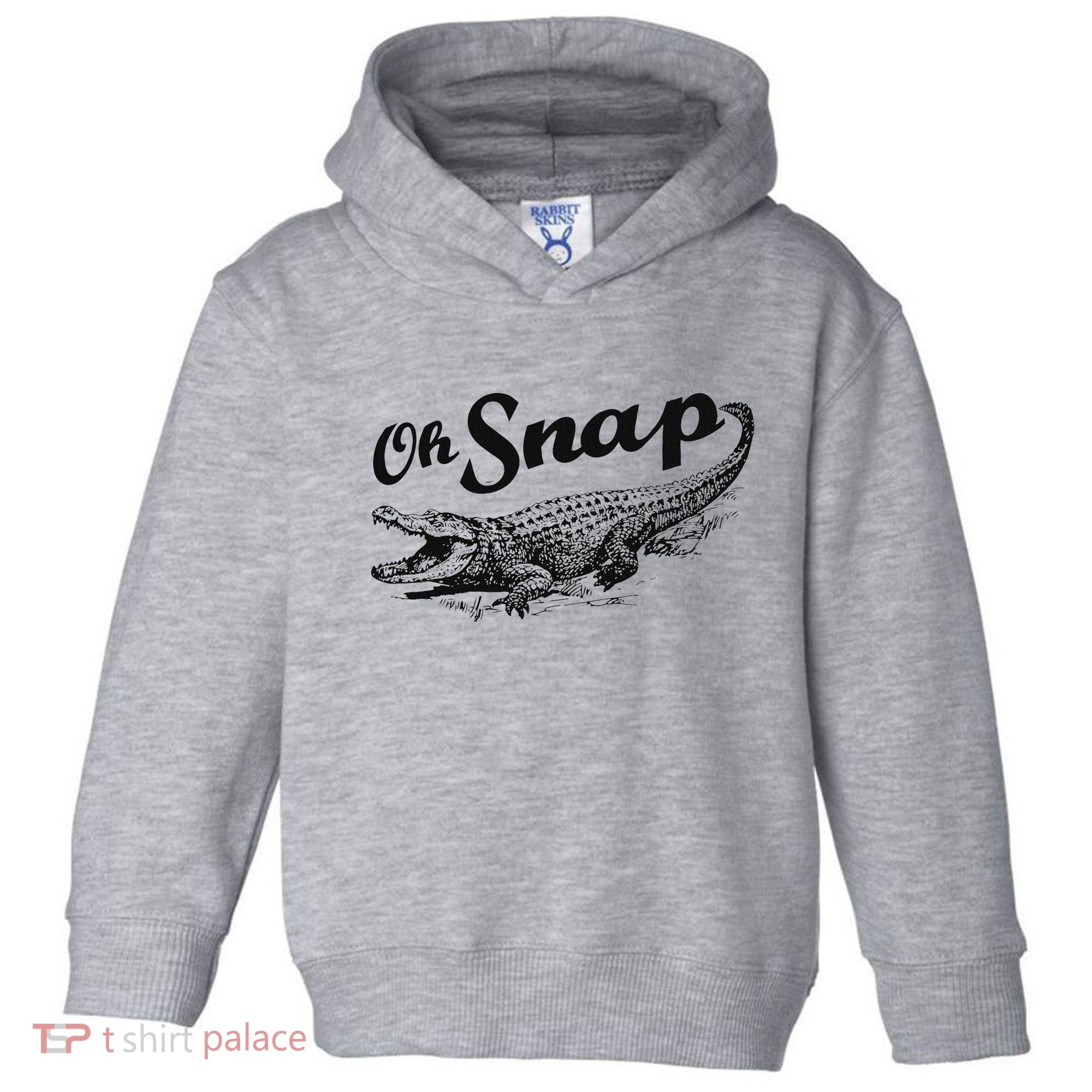 Alligator Crocodile Gator Oh Snap Toddler Hoodie