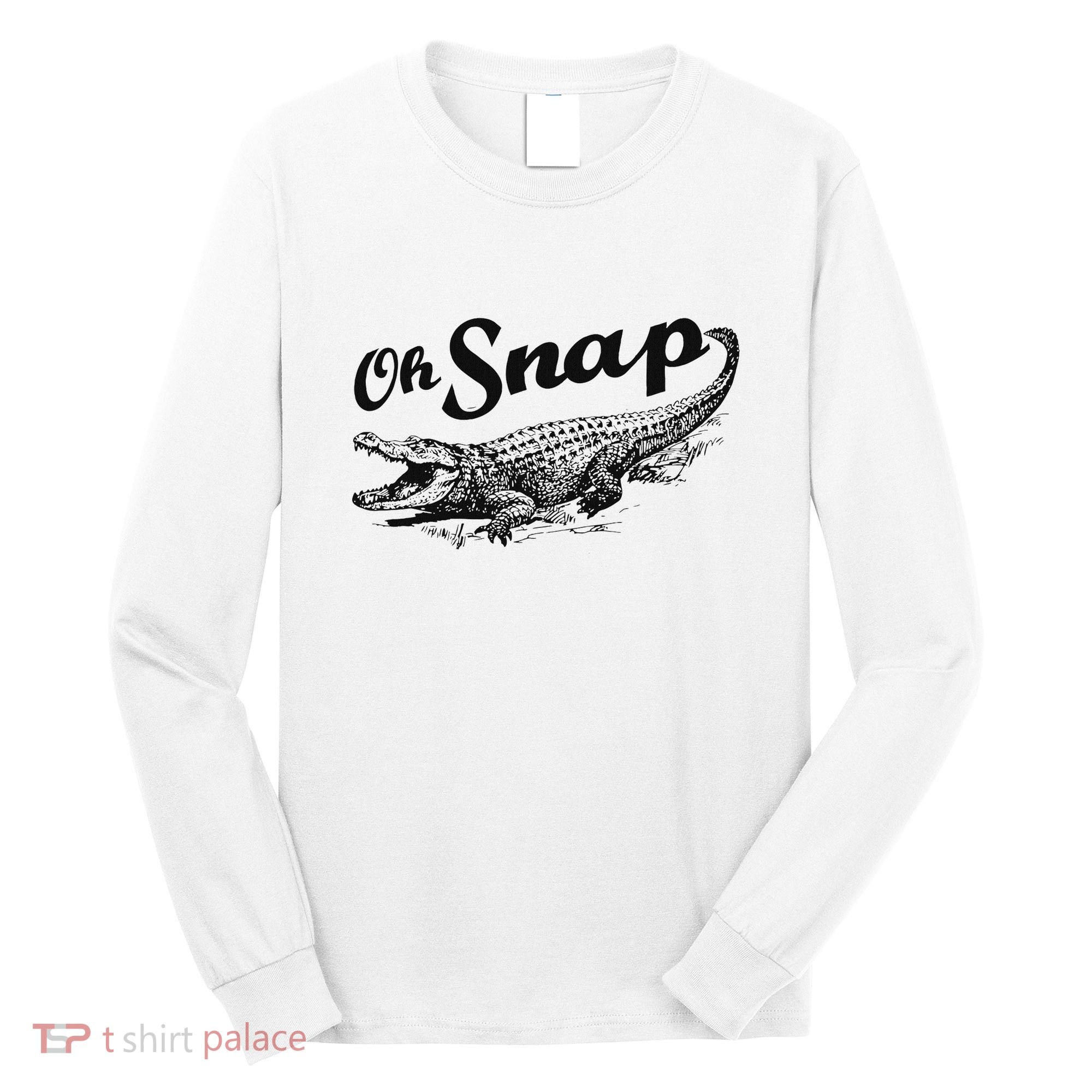 Alligator Crocodile Gator Oh Snap Long Sleeve Shirt