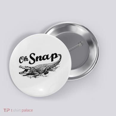 Alligator Crocodile Gator Oh Snap Button