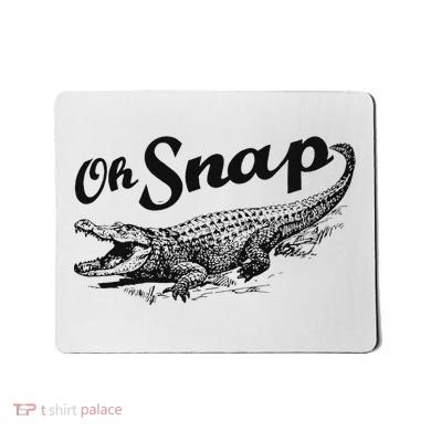 Alligator Crocodile Gator Oh Snap Mousepad