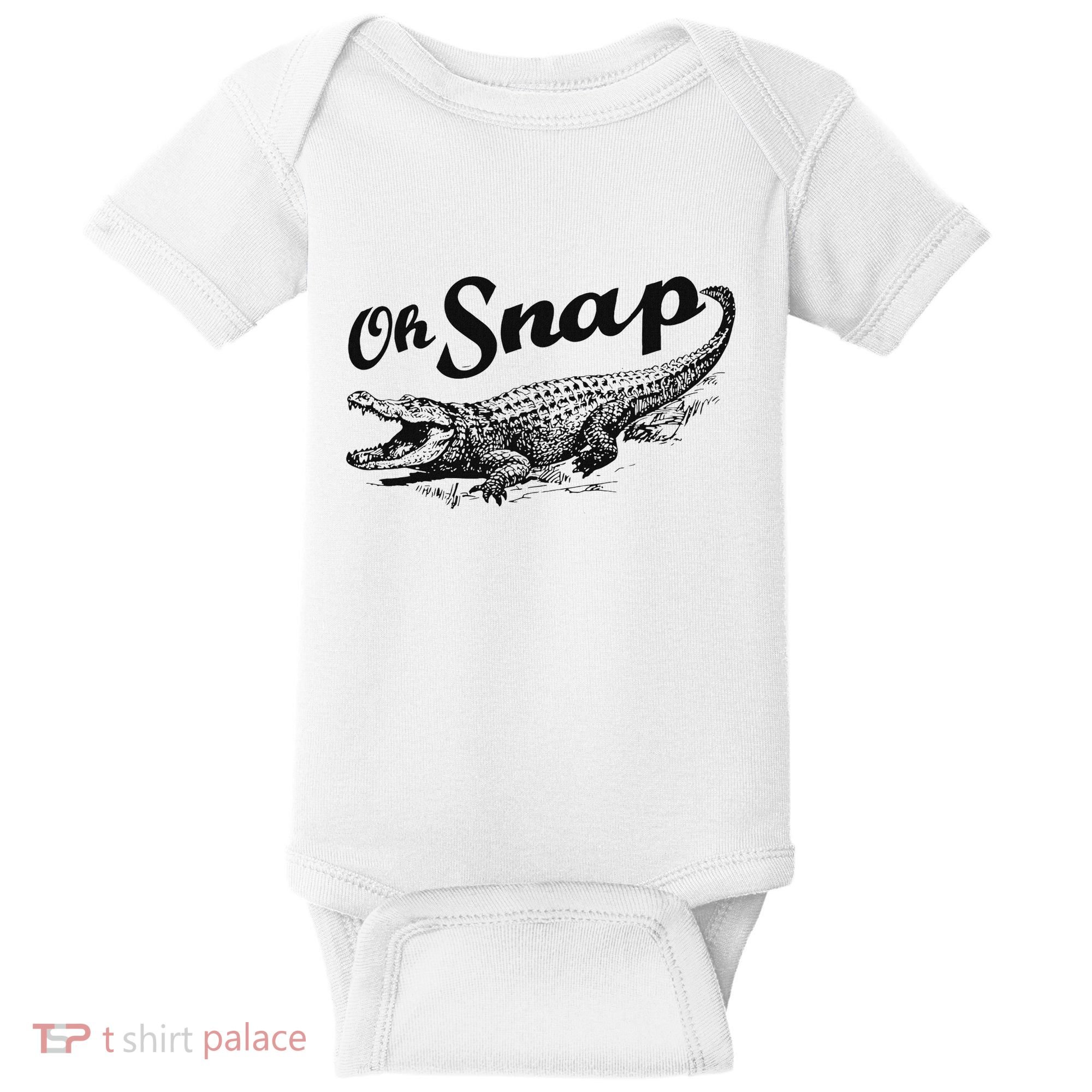 Alligator Crocodile Gator Oh Snap Baby Bodysuit