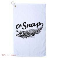 Alligator Crocodile Gator Oh Snap Golf Towel thumb 0