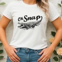 Alligator Crocodile Gator Oh Snap Women's T-Shirt thumb 2