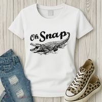 Alligator Crocodile Gator Oh Snap Women's T-Shirt thumb 3