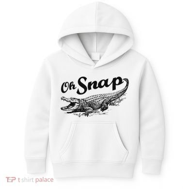 Alligator Crocodile Gator Oh Snap Kids Hoodie