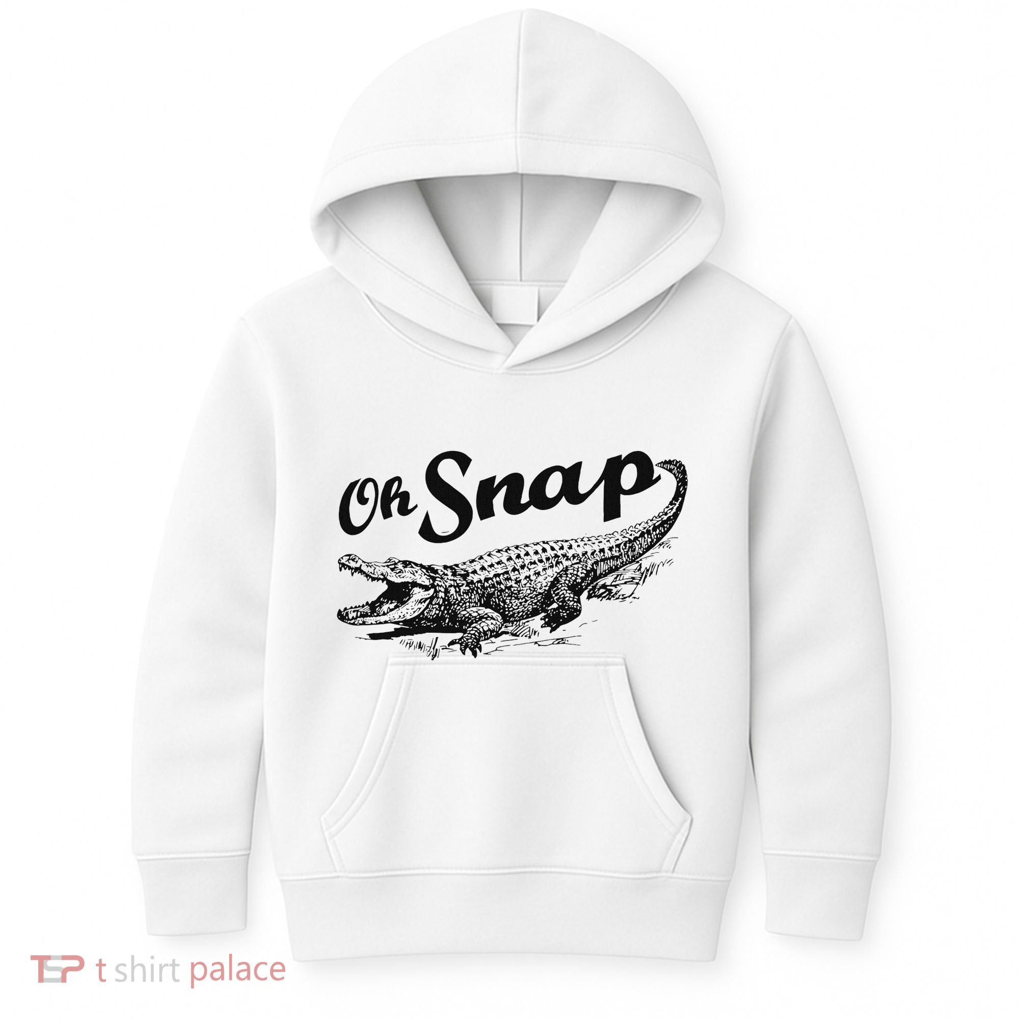 Alligator Crocodile Gator Oh Snap Kids Hoodie