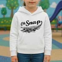 Alligator Crocodile Gator Oh Snap Kids Hoodie thumb 3