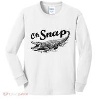 Alligator Crocodile Gator Oh Snap Kids Long Sleeve Shirt thumb 0
