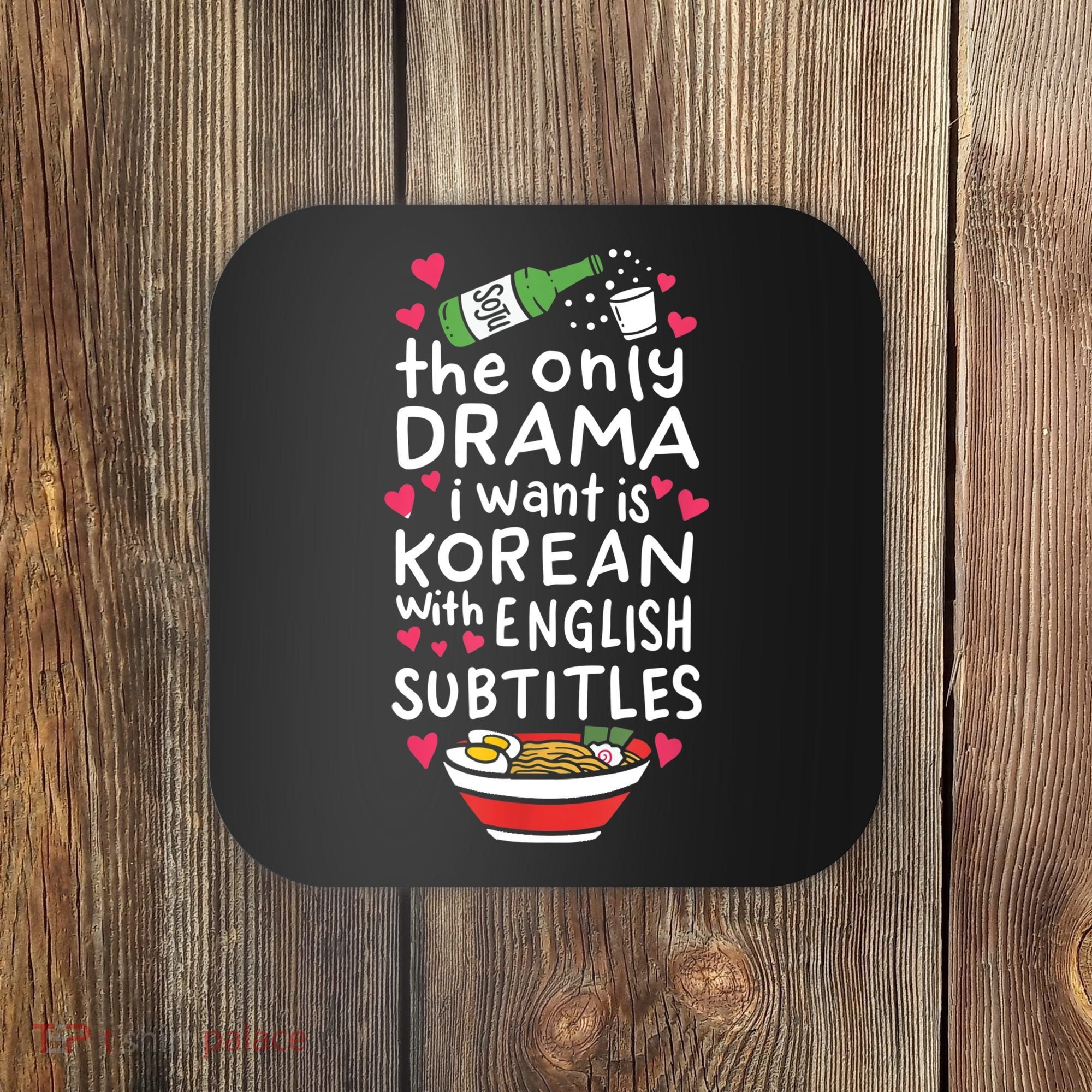 A Cute Gift Korean With English Subtitles Coaster