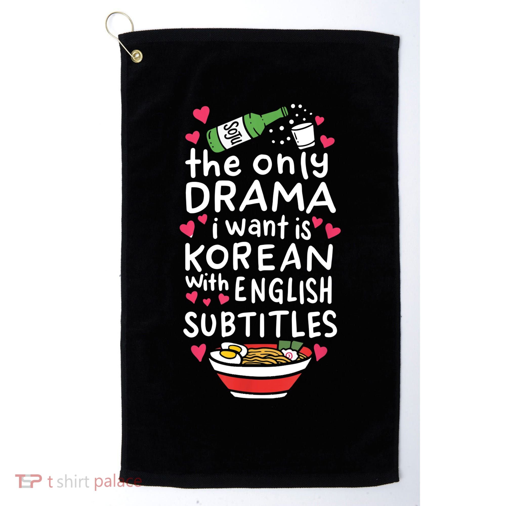 A Cute Gift Korean With English Subtitles Golf Towel