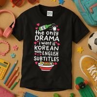 A Cute Gift Korean With English Subtitles Kids T-Shirt thumb 3