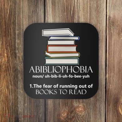Abibliophobia Cool Gift Coaster