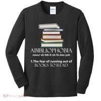 Abibliophobia Cool Gift Kids Long Sleeve Shirt thumb 0