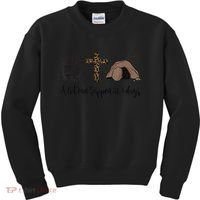 Alot Can Happen In 3 Days , Hallelujah Easter Kids Sweatshirt thumb 0