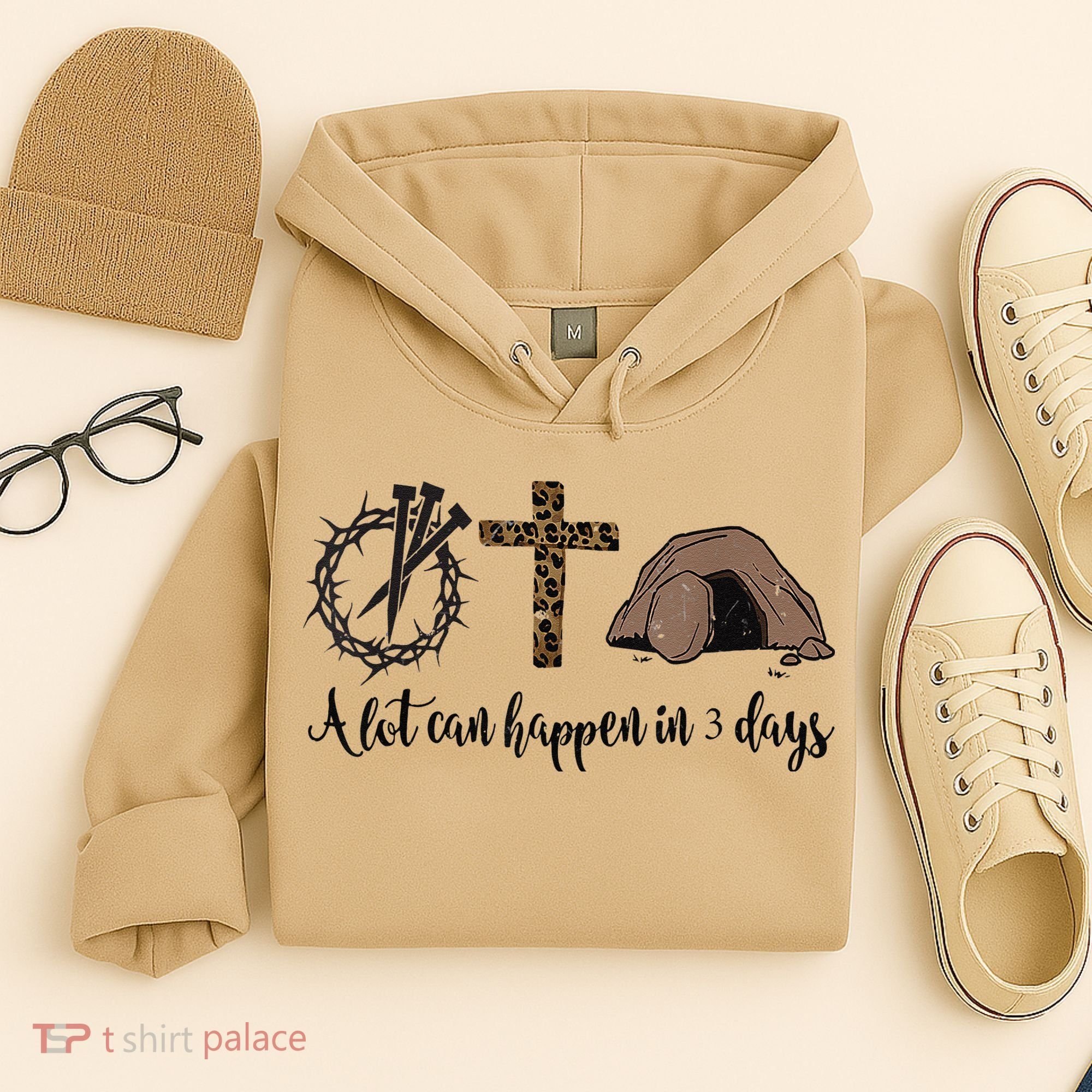 Alot Can Happen In 3 Days , Hallelujah Easter Hoodie
