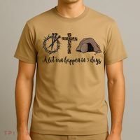 Alot Can Happen In 3 Days , Hallelujah Easter T-Shirt thumb 3