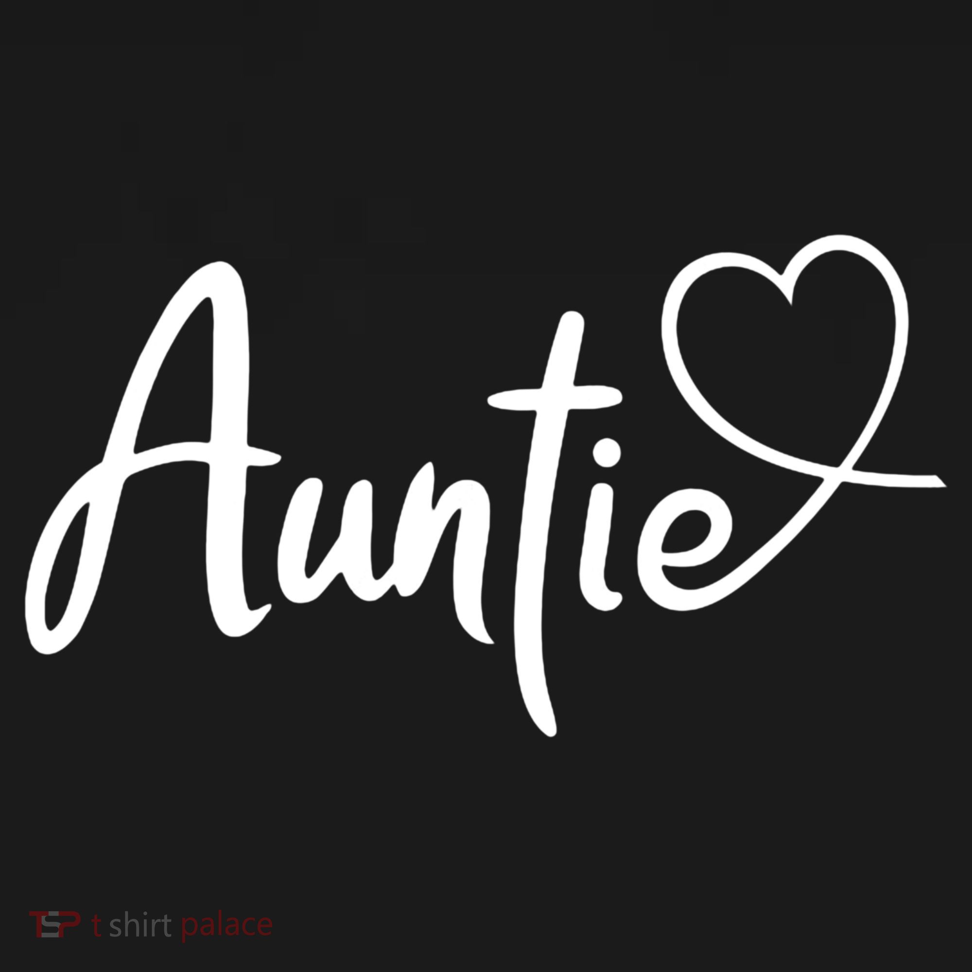 Auntie Cute Heart Logo Doggie Tank