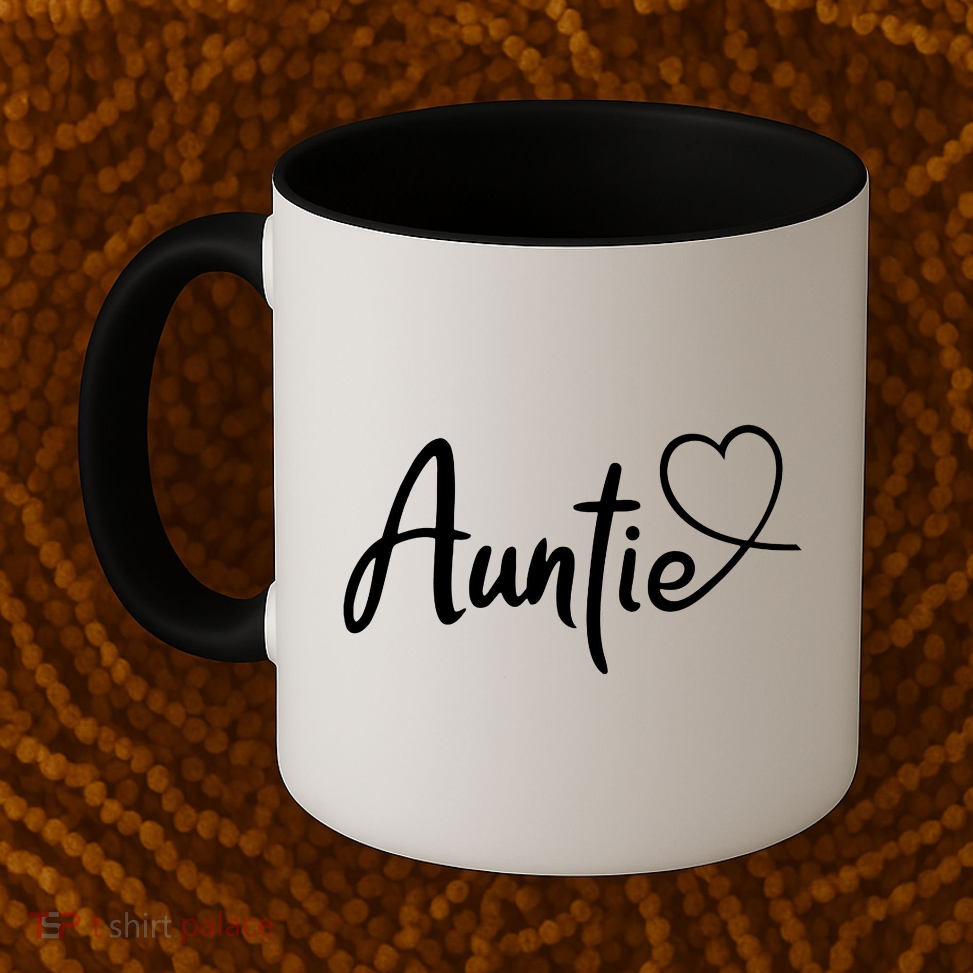 Auntie Cute Heart Logo Coffee Mug