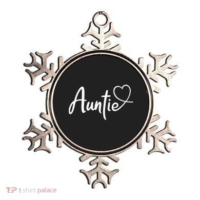 Auntie Cute Heart Logo Ornament