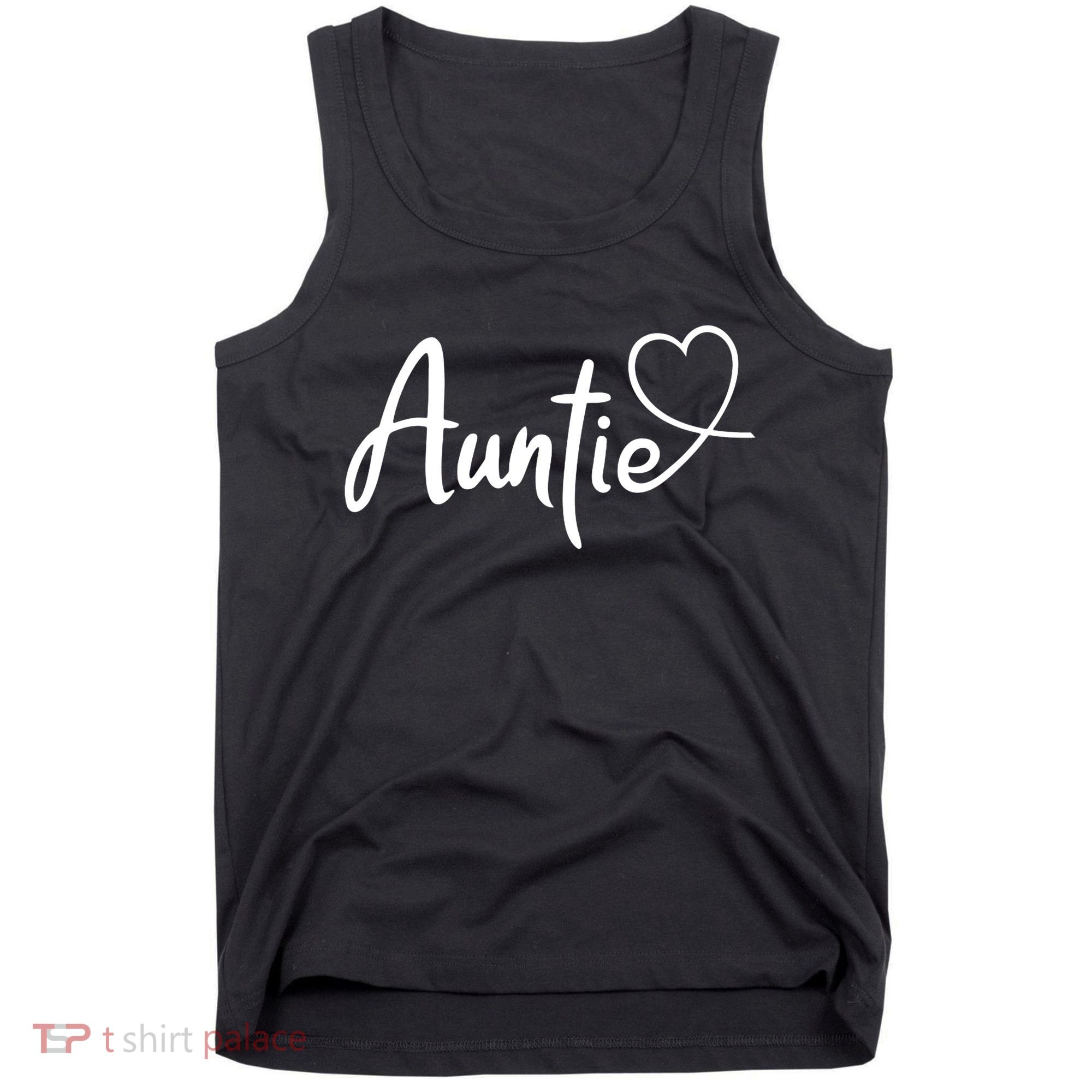 Auntie Cute Heart Logo Tank Top