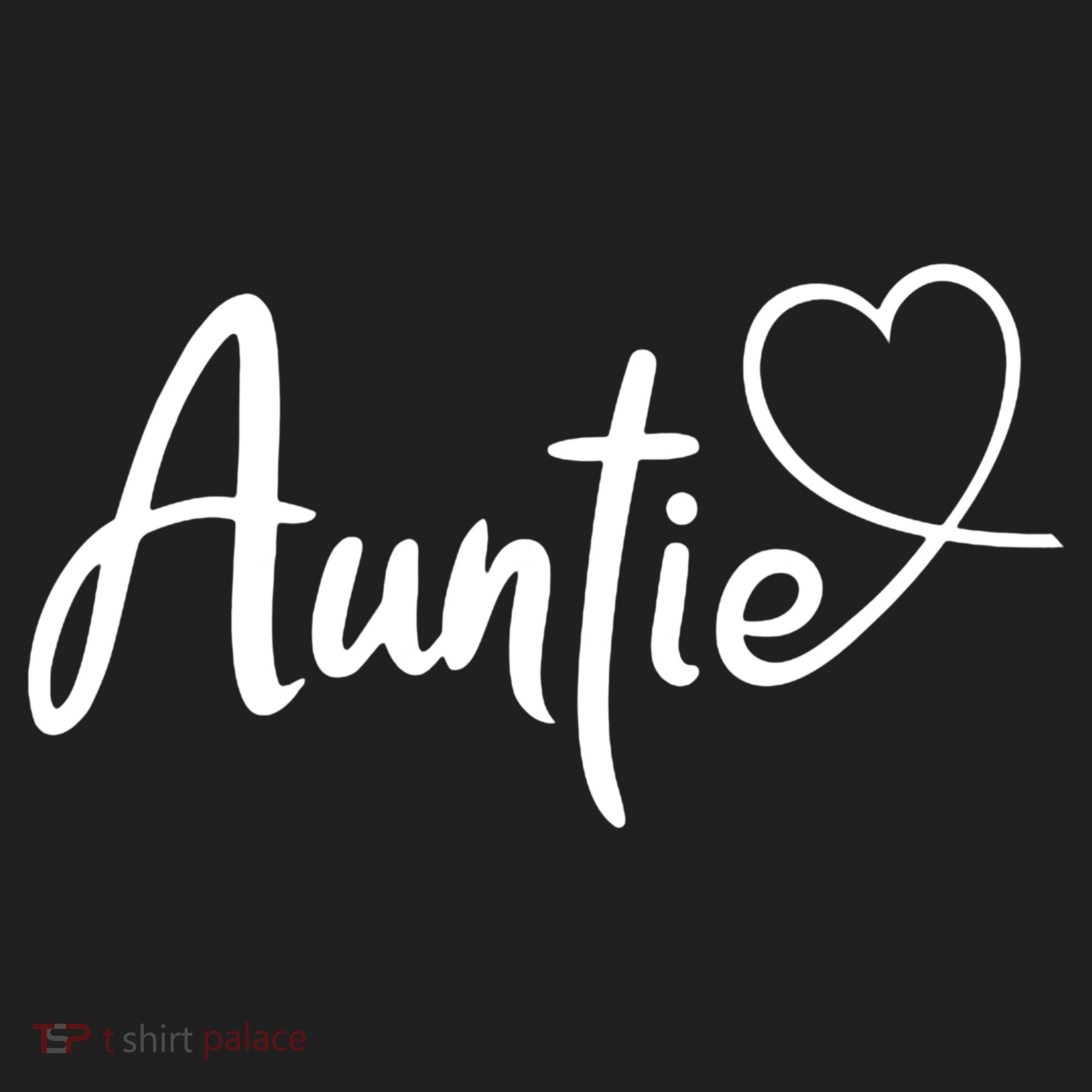 Auntie Cute Heart Logo Golf Towel