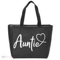 Auntie Cute Heart Logo Tote Bag thumb 0