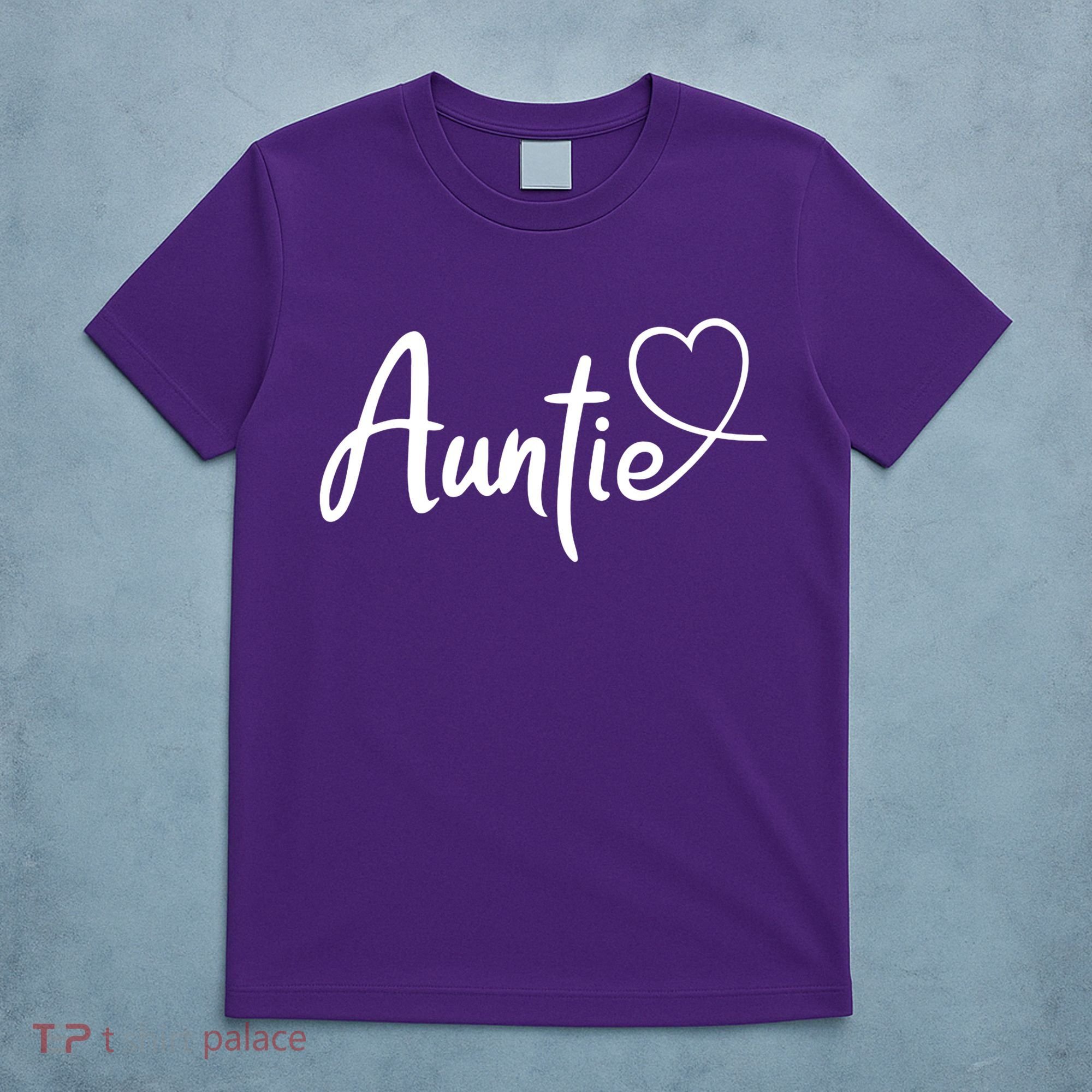 Auntie Cute Heart Logo T-Shirt