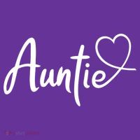 Auntie Cute Heart Logo Mousepad thumb 1