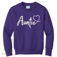 Auntie Cute Heart Logo Kids Sweatshirt thumb 0