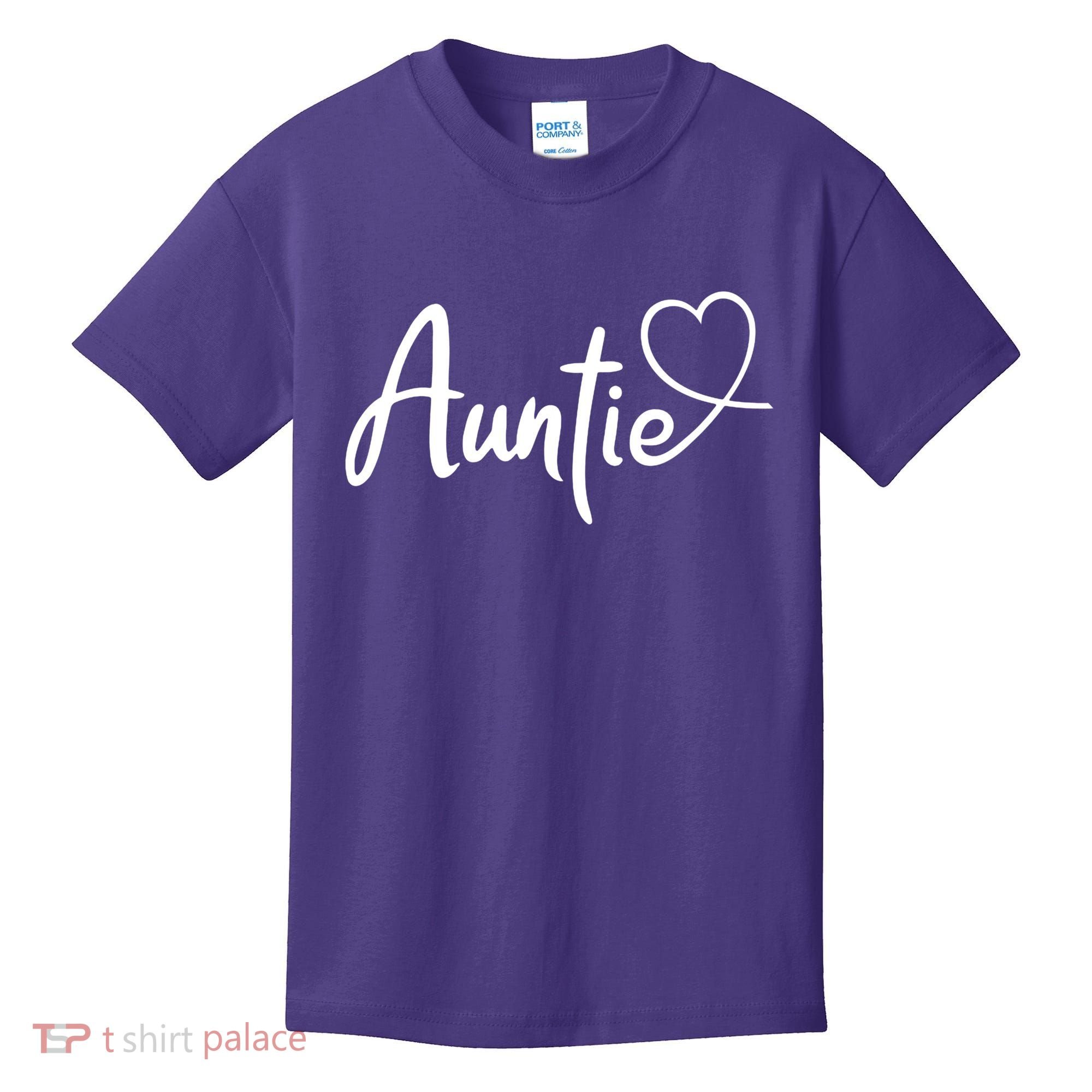 Auntie Cute Heart Logo Kids T-Shirt