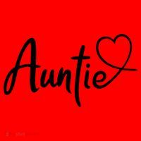 Auntie Cute Heart Logo Santa Hat thumb 1