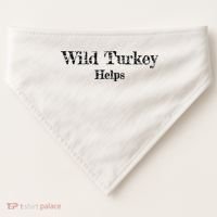 Al Co Hall Inc. Wild Turkey Distressed USA-Made Doggie Bandana thumb 0
