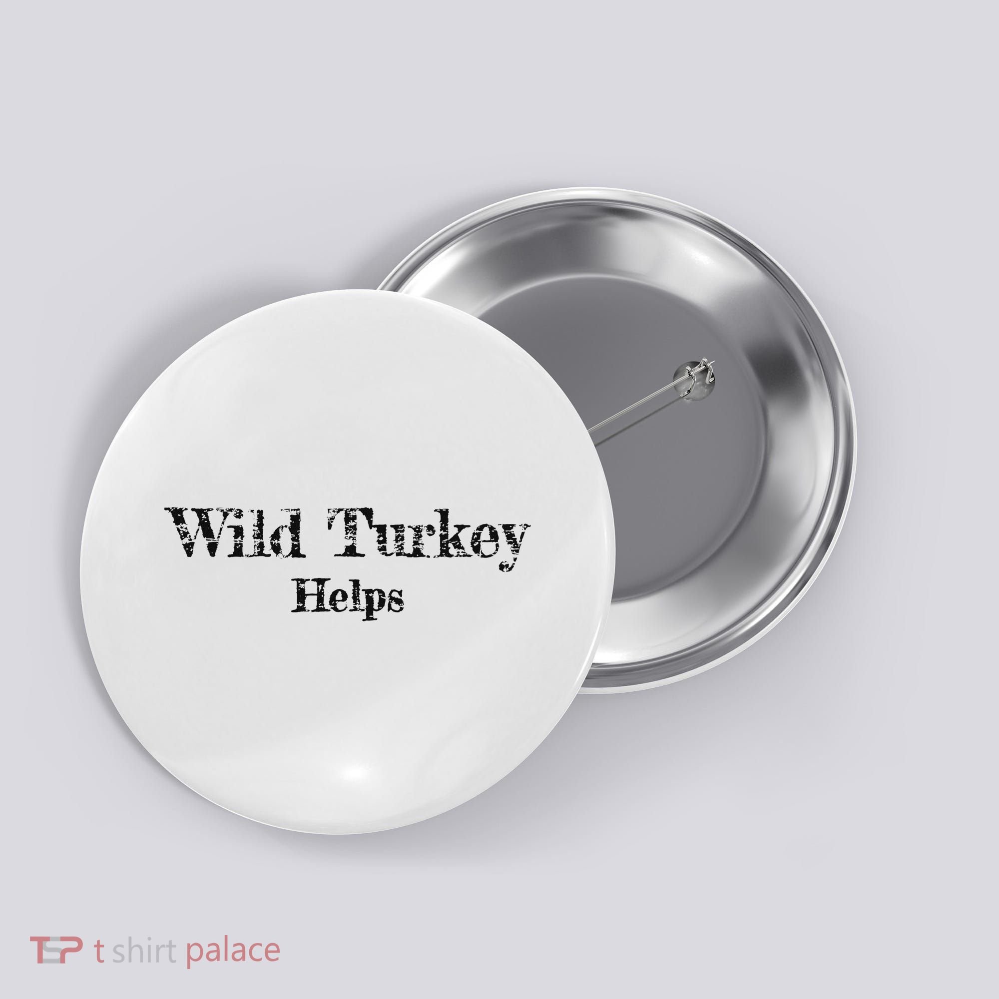 Al Co Hall Inc. Wild Turkey Distressed Button