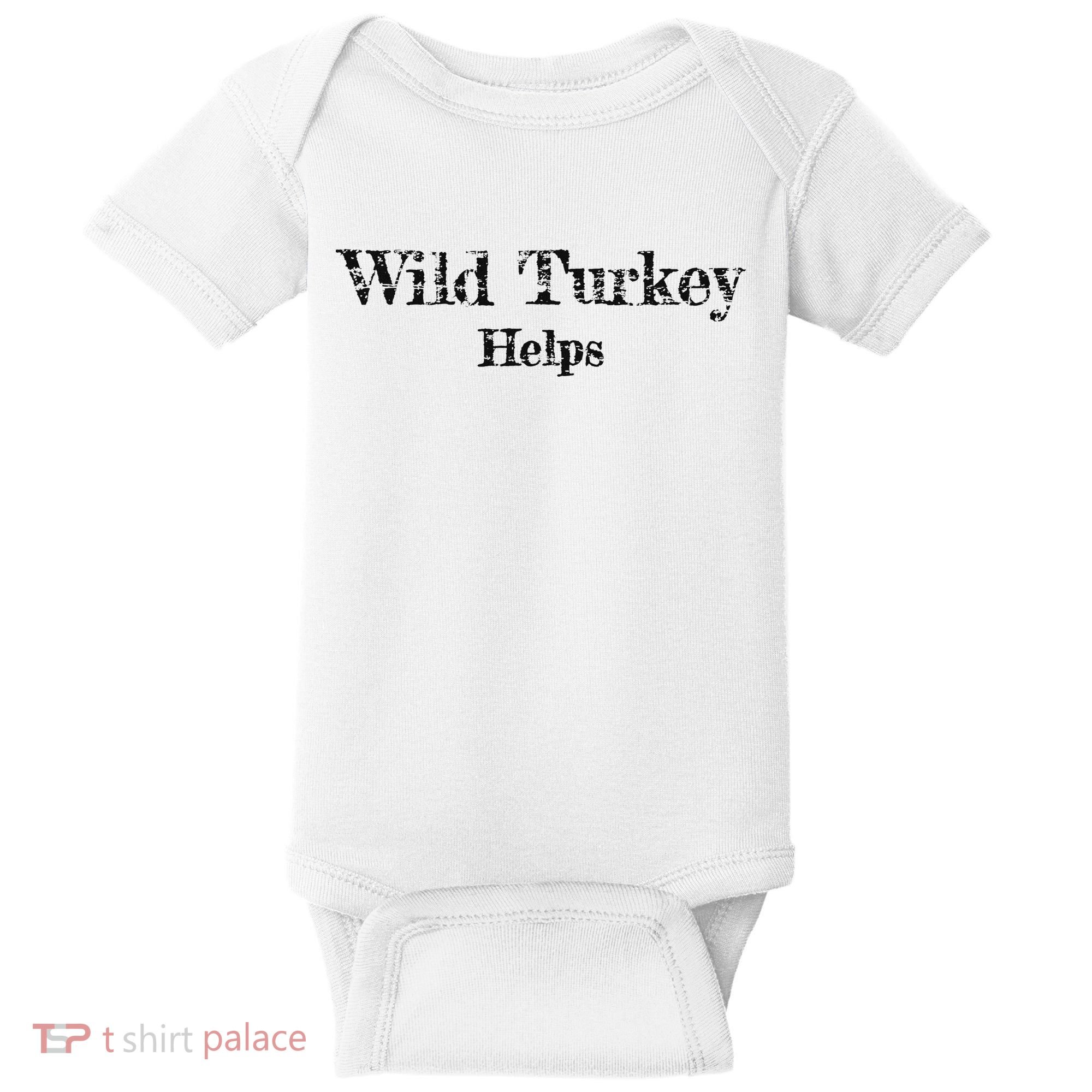 Al Co Hall Inc. Wild Turkey Distressed Baby Bodysuit