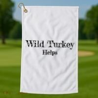 Al Co Hall Inc. Wild Turkey Distressed Golf Towel thumb 1