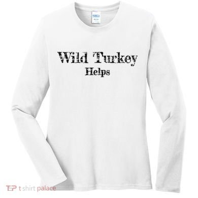 Al Co Hall Inc. Wild Turkey Distressed Women's Long Sleeve Shirt