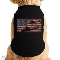 AH1 Cobra Helicopter Military USA American Flag Doggie Tank thumb 0