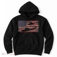 AH1 Cobra Helicopter Military USA American Flag Hoodie thumb 0