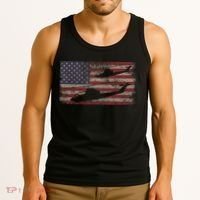 AH1 Cobra Helicopter Military USA American Flag Tank Top thumb 3
