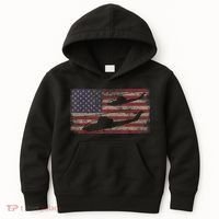 AH1 Cobra Helicopter Military USA American Flag Kids Hoodie thumb 0