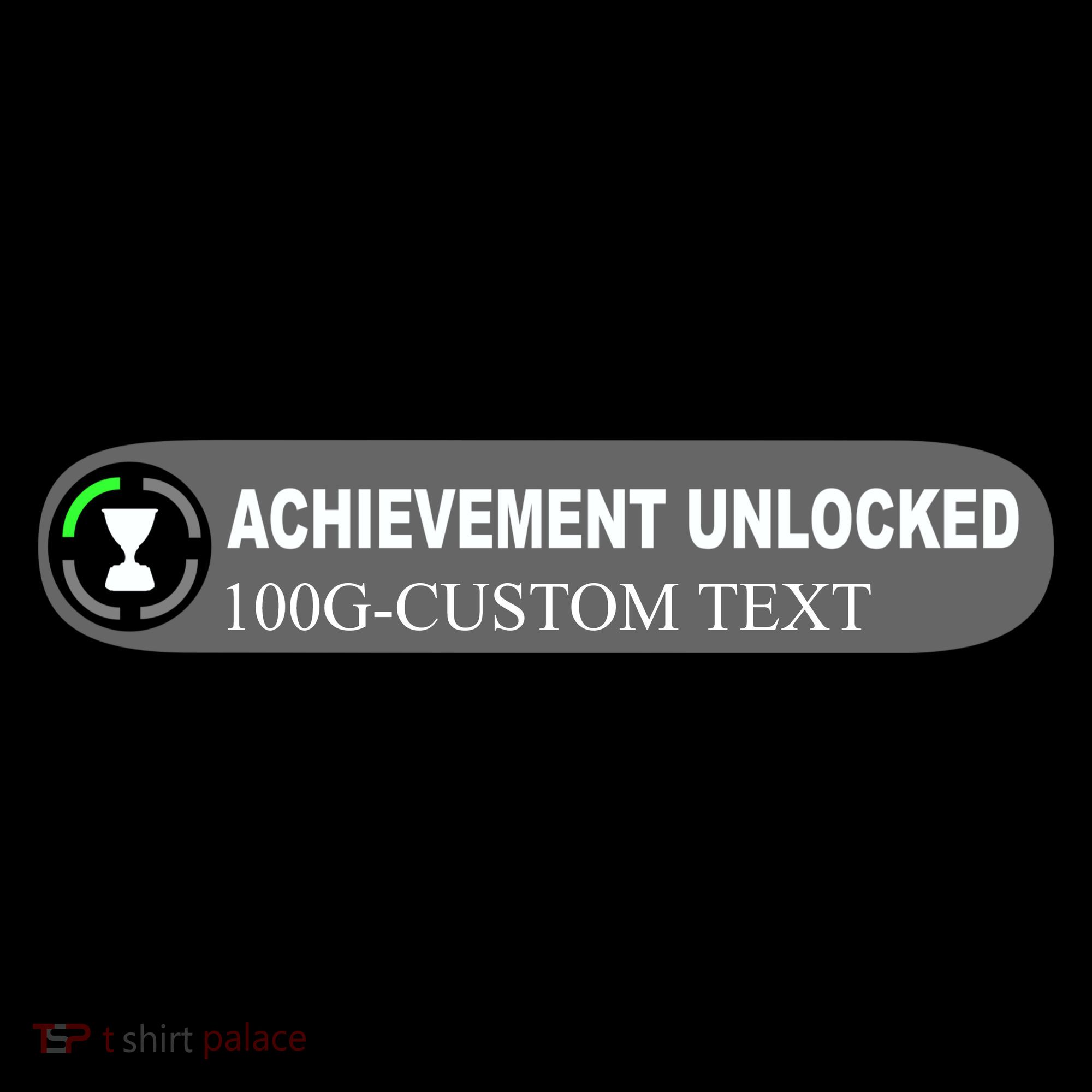 Achievement Unlocked Custom Personalize Text Doggie Tank