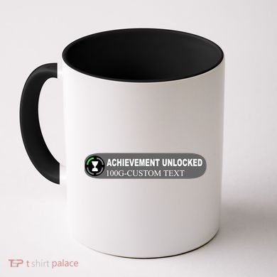 Achievement Unlocked Custom Personalize Text Coffee Mug