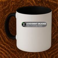 Achievement Unlocked Custom Personalize Text Coffee Mug thumb 2