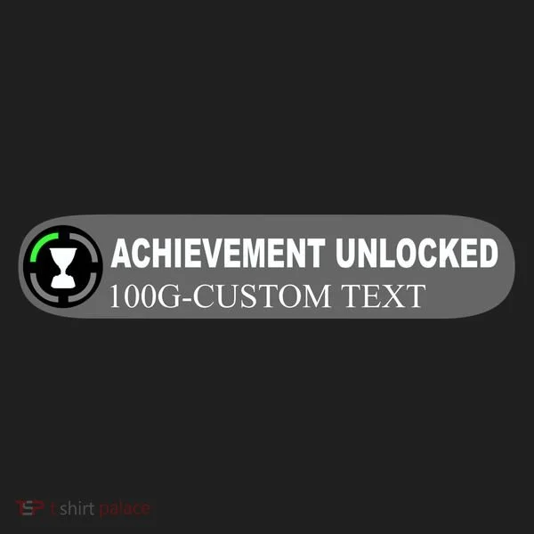 Achievement Unlocked Custom Personalize Text Tumbler